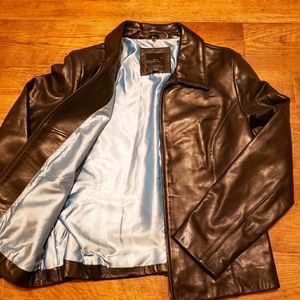 Black leather Apt 9 size large jacket